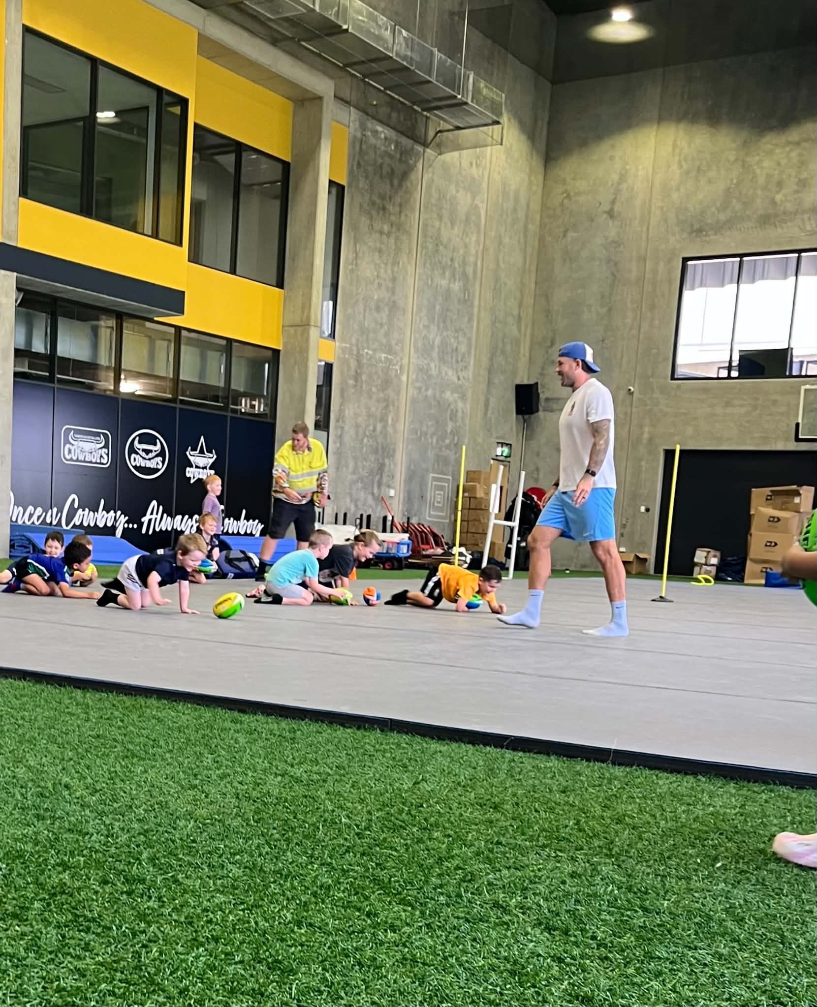 Rugby Roos session action shot